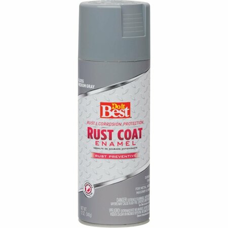 ALL-SOURCE Rust Coat Gloss Medium Gray 12 Oz. Anti-Rust Spray Paint 203545D